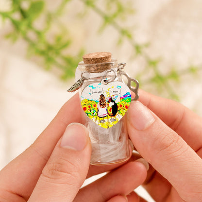 I Miss You - Dog Memorial - Personalized Pet Fur Memorial Jar