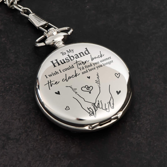 I Wish I Could Turn Back The Clock - Personalized Pocket Watch