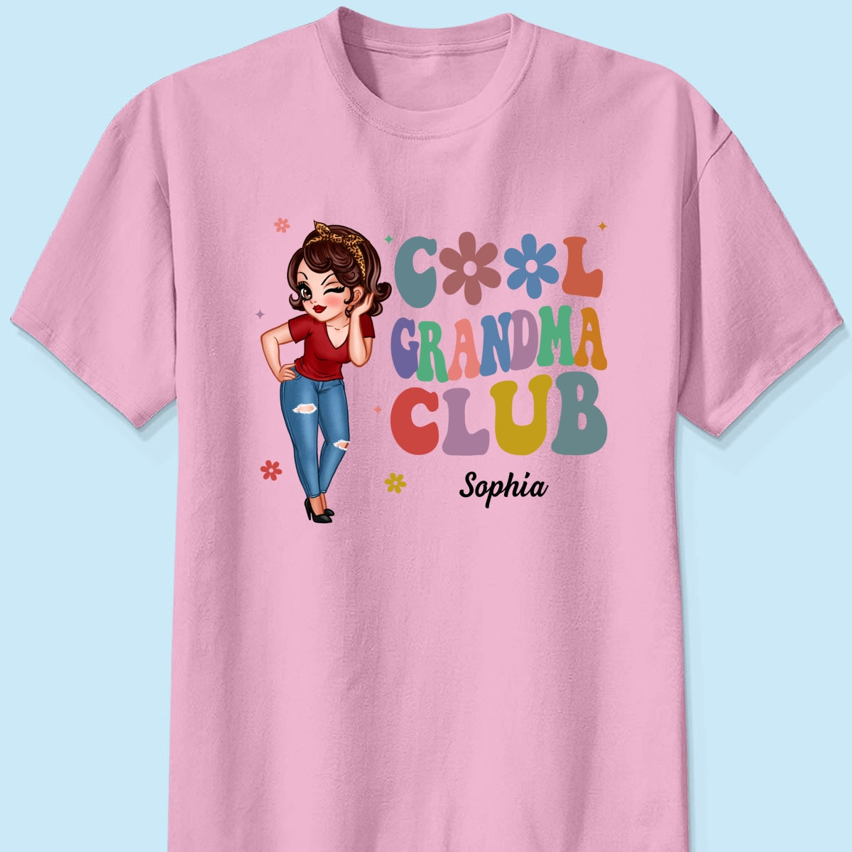 Cool Grandma Club Pretty Woman Personalized Shirt