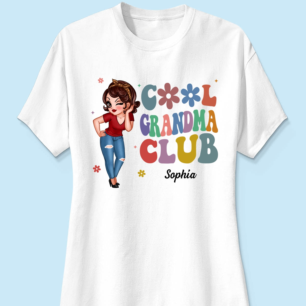 Cool Grandma Club Pretty Woman Personalized Shirt