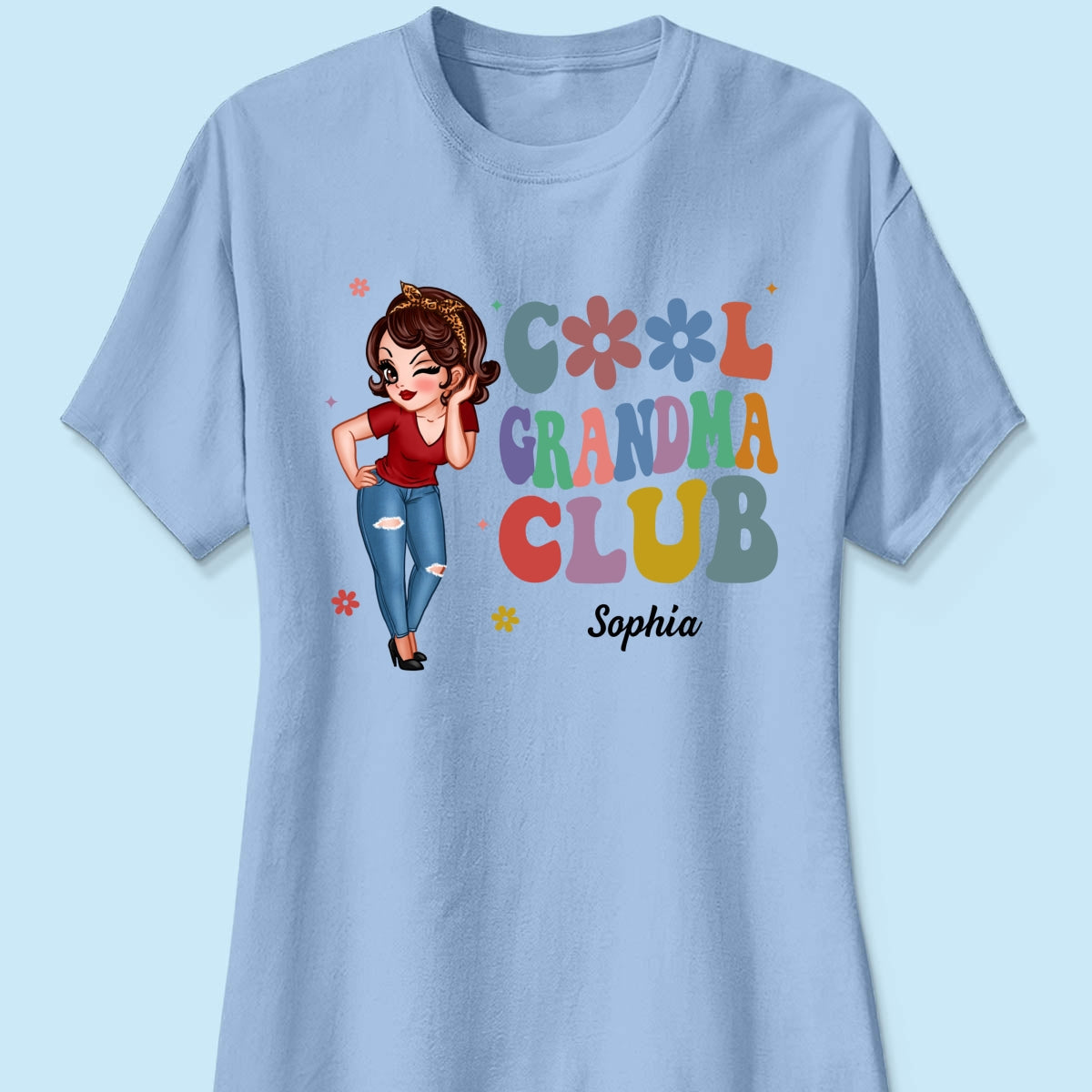 Cool Grandma Club Pretty Woman Personalized Shirt