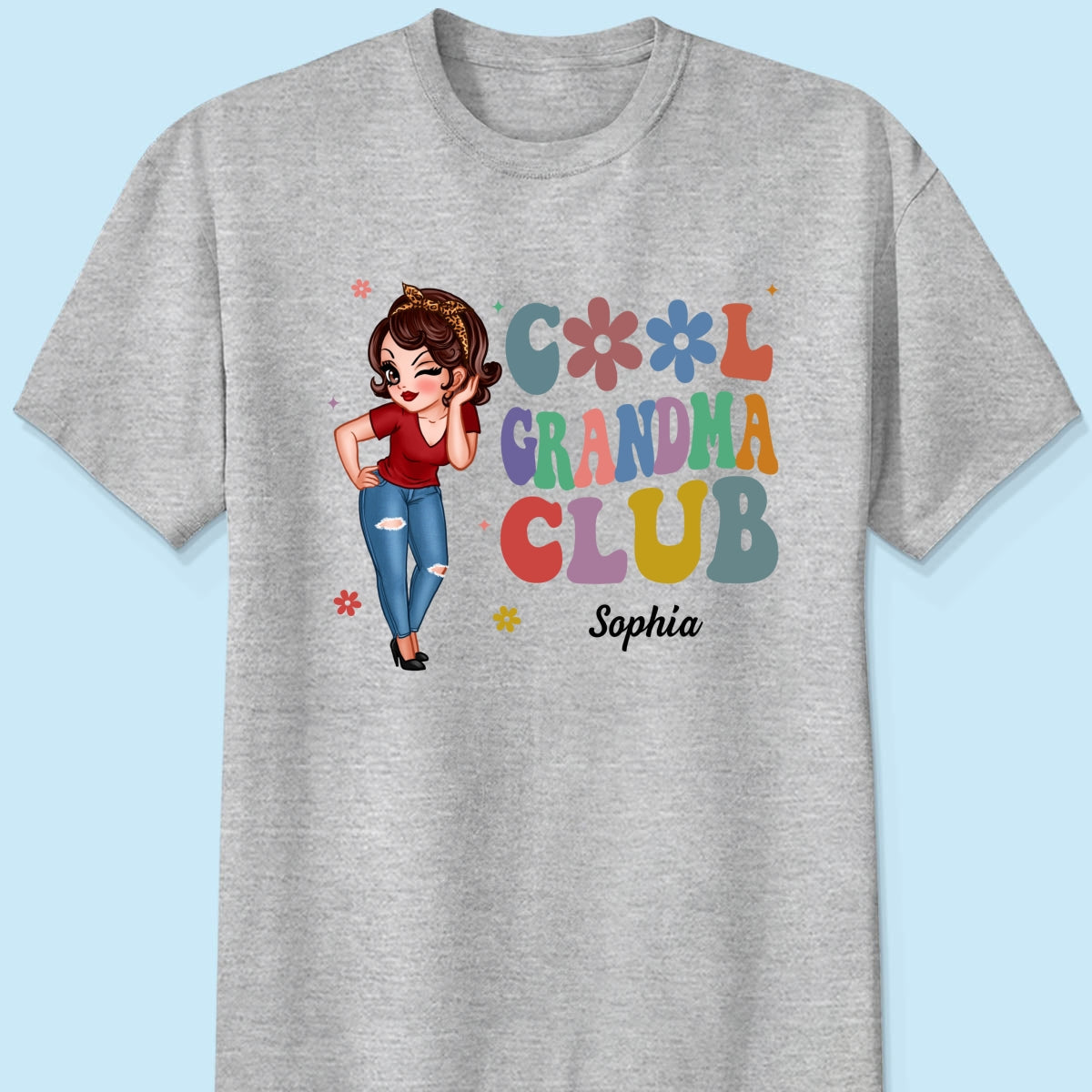 Cool Grandma Club Pretty Woman Personalized Shirt