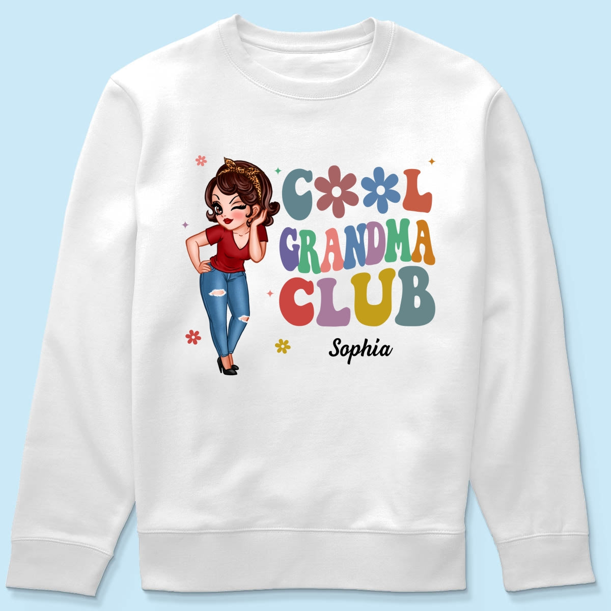 Cool Grandma Club Pretty Woman Personalized Shirt