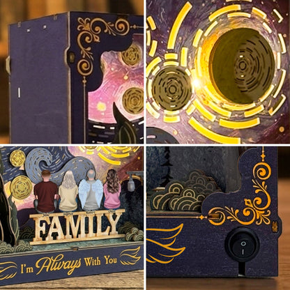 I Am Always With You Memorial Gift - Personalized DIY Book Nook Kit