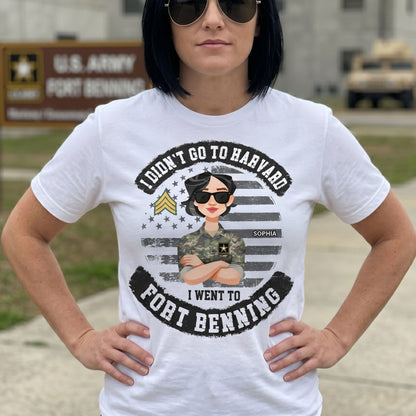I Didn't Go To Harvard Branch Rank Shirt For Veteran 250th USA - Personalized Shirt