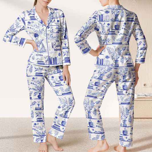 I'm Booked Tonight - Personalized Satin Pajama Set