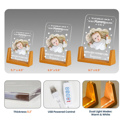 I'm As Lucky As Can Be - Personalized Night Light
