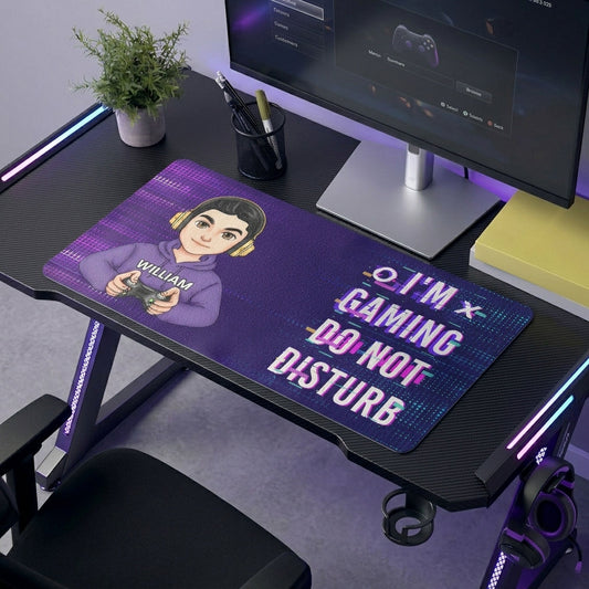 I'm Gaming Do Not Disturb - For Gaming Lovers, Him, Her - Personalized Desk Mat