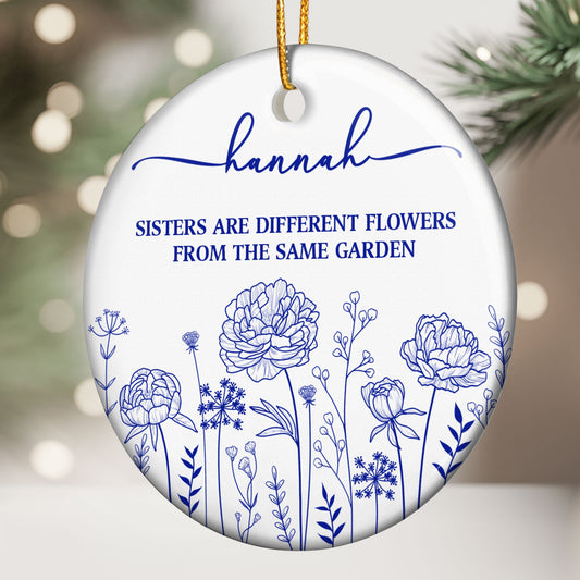 If Besties Were Flowers I'd Pick You - Personalized Ceramic Ornament