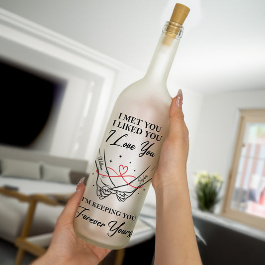If I Had My Life To Live Over Again I’d Find You Sooner And Love You Longer - Personalized Bottle Lamp