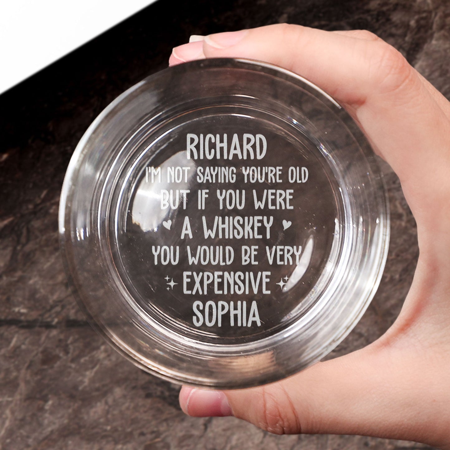 If You Were Whiskey You Would Be Very Expensive - Personalized Engraved Whiskey Glass
