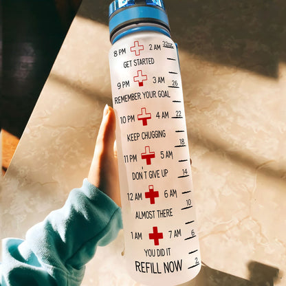 In My Nurse Era - Personalized Water Bottle With Time Marker