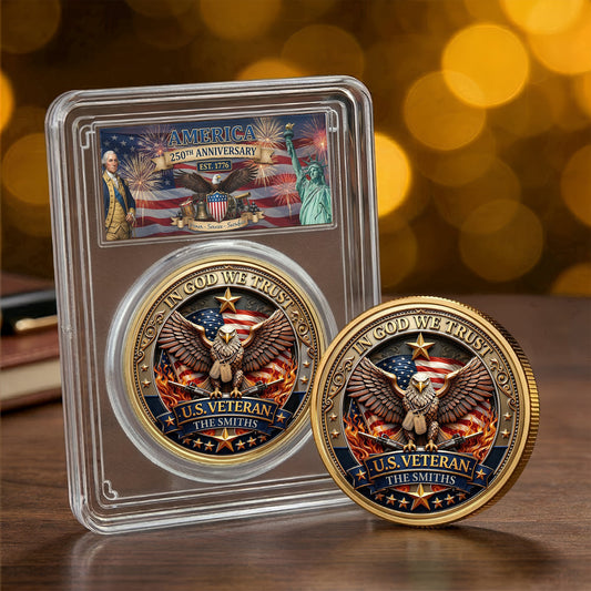 In God We Trust 250 Years Of Blessings - Personalized Coin