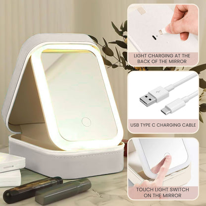It Takes A Long Time To Grow An Old Friend - Custom Makeup Box With LED Mirror