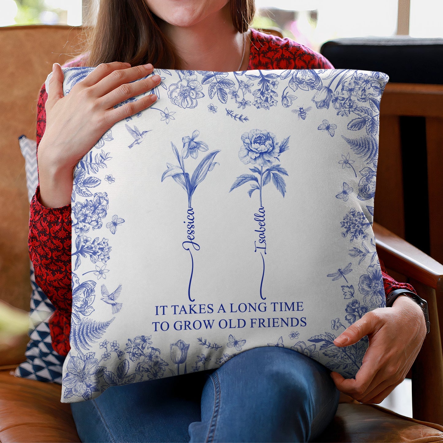 It Takes A Long Time To Grow Old Friends - Personalized Pillow (Insert Included)