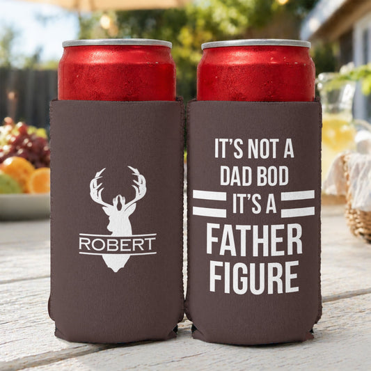 Father's Day Gifts, It’s Not A Dad Bod It’s A Father Figure - Funny Father's Day Gift - Personalized Can Cooler