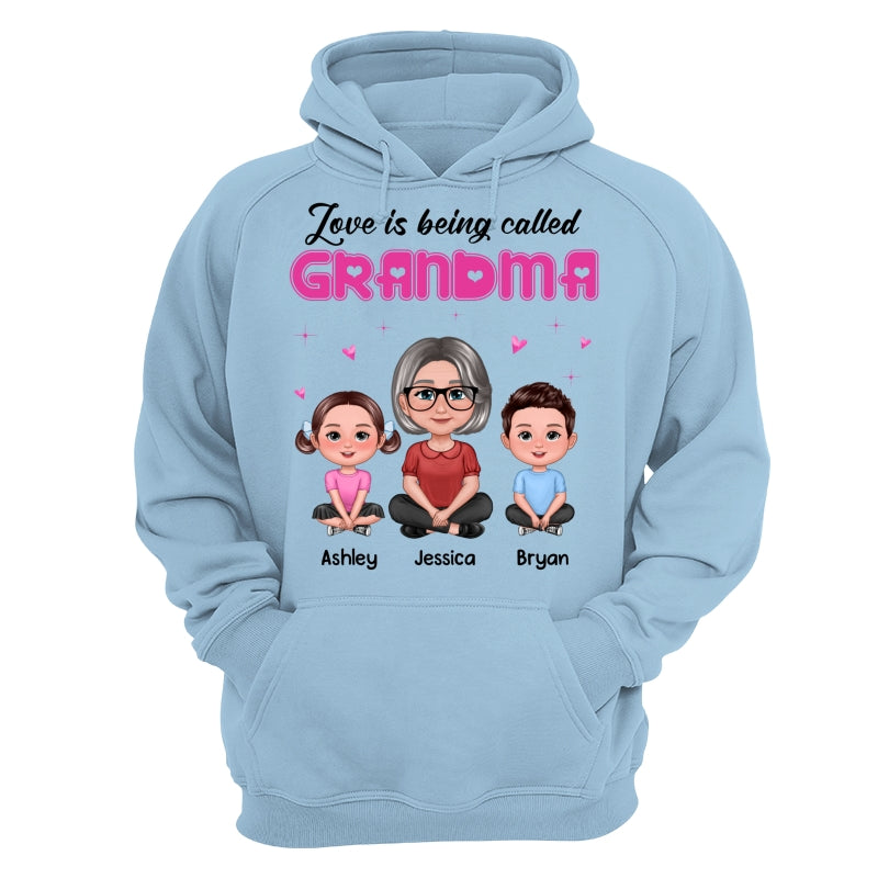 Pretty Doll Grandma Grandkids Love Is Being Called Pink Personalized Shirt