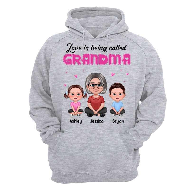 Pretty Doll Grandma Grandkids Love Is Being Called Pink Personalized Shirt
