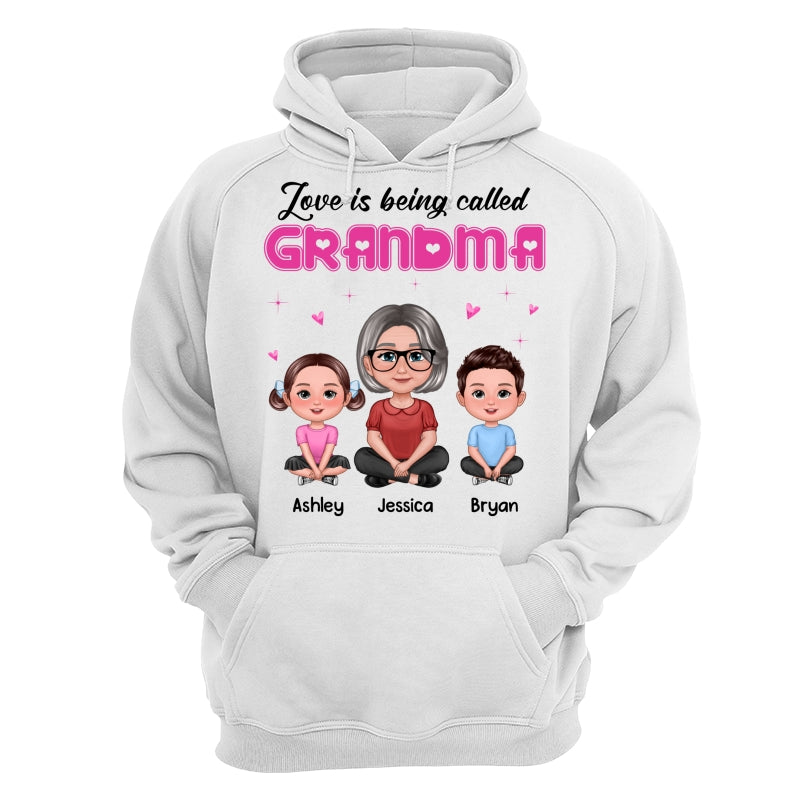 Pretty Doll Grandma Grandkids Love Is Being Called Pink Personalized Shirt