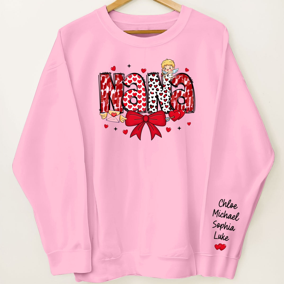 Grandma  Personalized Sleeve Printed Sweatshirt,  Gift For Grandma