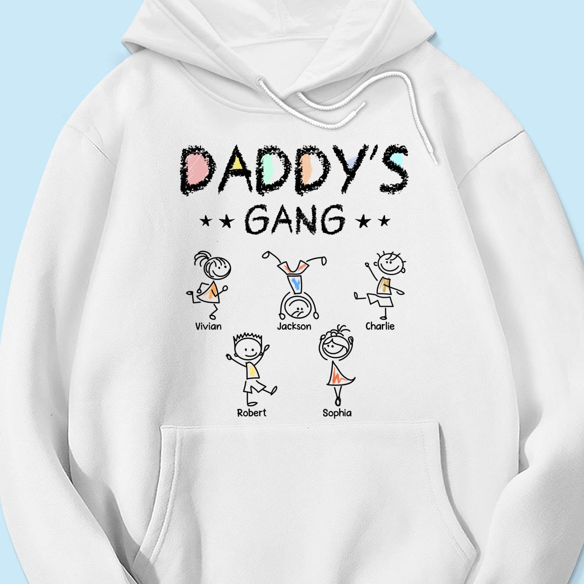 Crayon Daddy‘s Gang Personalized Shirt, Gift For Dad, For Grandpa