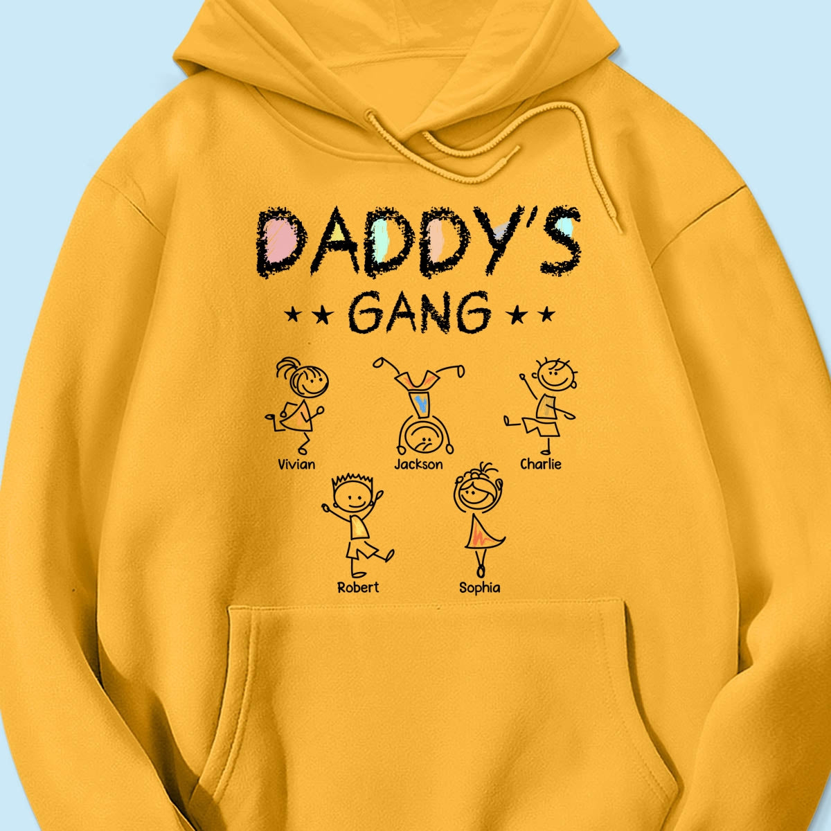 Crayon Daddy‘s Gang Personalized Shirt, Gift For Dad, For Grandpa