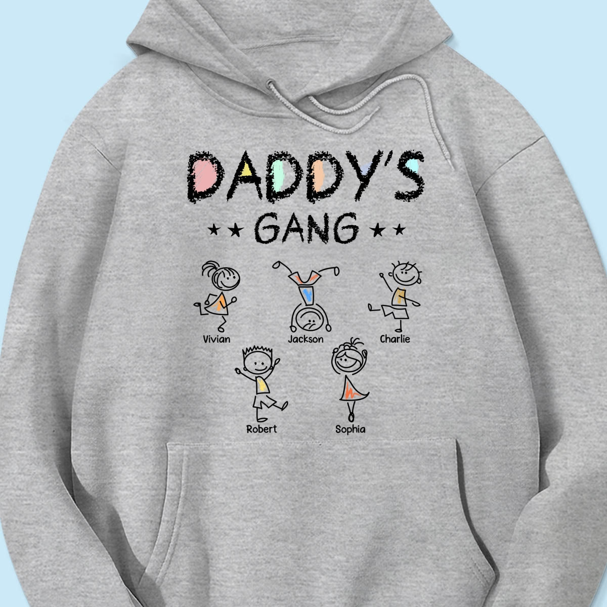 Crayon Daddy‘s Gang Personalized Shirt, Gift For Dad, For Grandpa