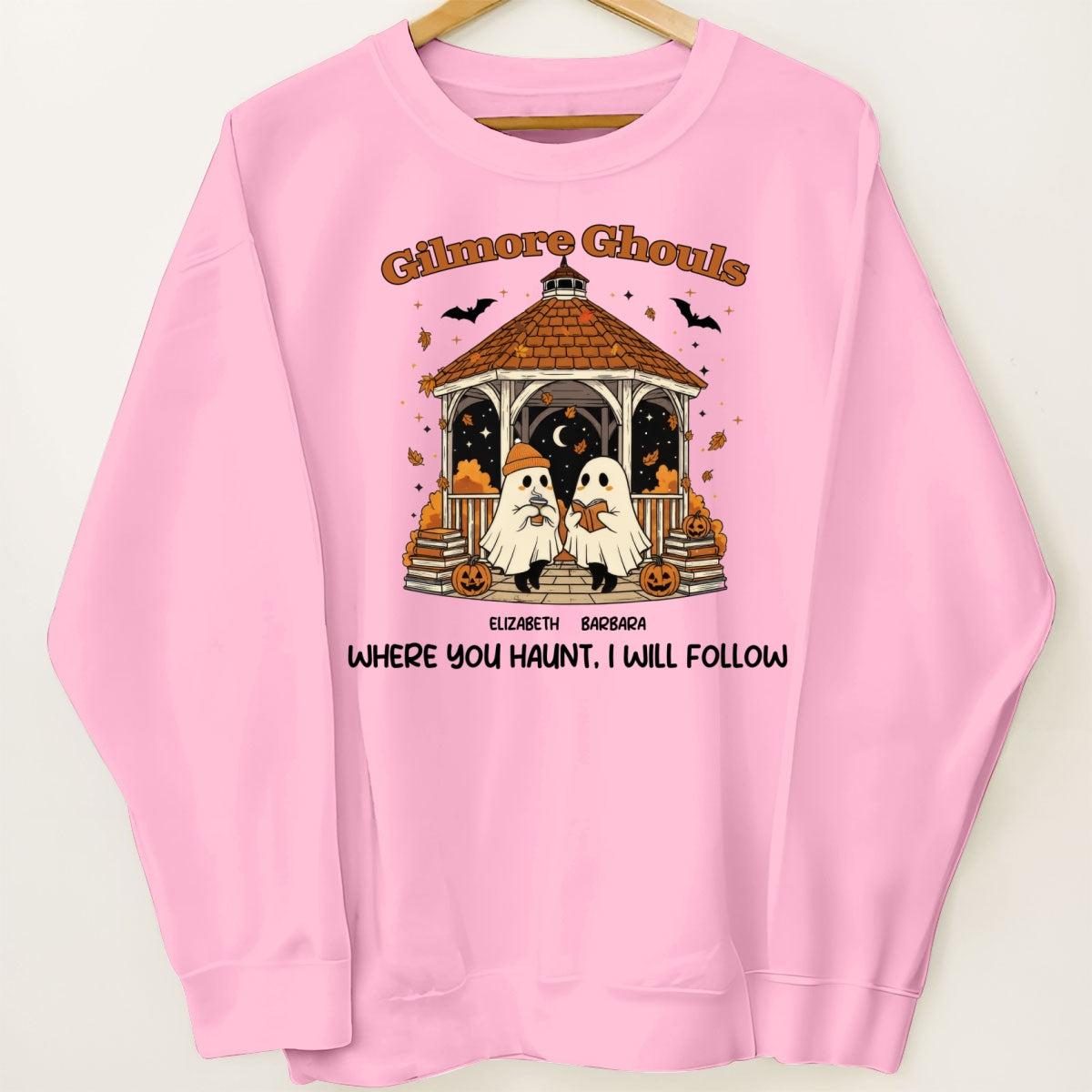 Where You Hunt I Will Follow Besties Ghouls Personalized Sweatshirt, Halloween Matching Shirt For Best Friends