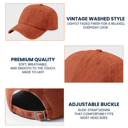 Jack-O'-Lantern Pumpkin Scary Halloween - Personalized Distressed Denim Cap