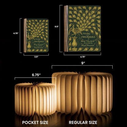 Jane Austen Old Book Cover - Personalized Book Lamp