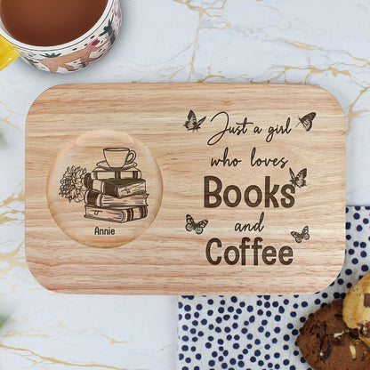 Just A Girl Who Loves Books And Coffee - Custom Gift Set