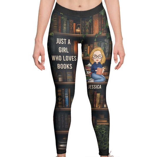 Just A Girl Who Loves Books - Personalized Leggings