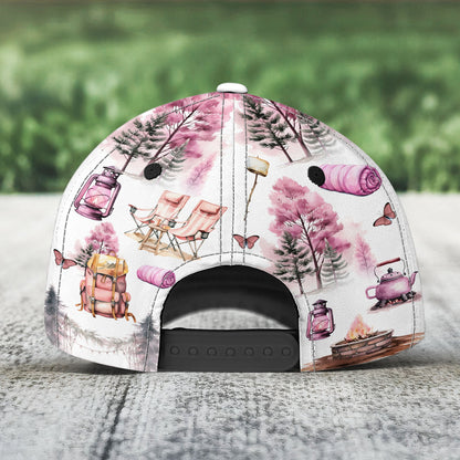 Just A Girl Who Loves Camping Camping Queen Coquette Ver - Personalized Classic Cap