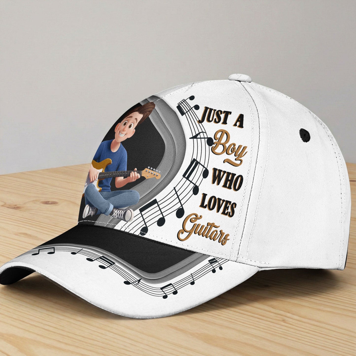 Just A Boy/ Girl Who Loves Guitars - Personalized Cap