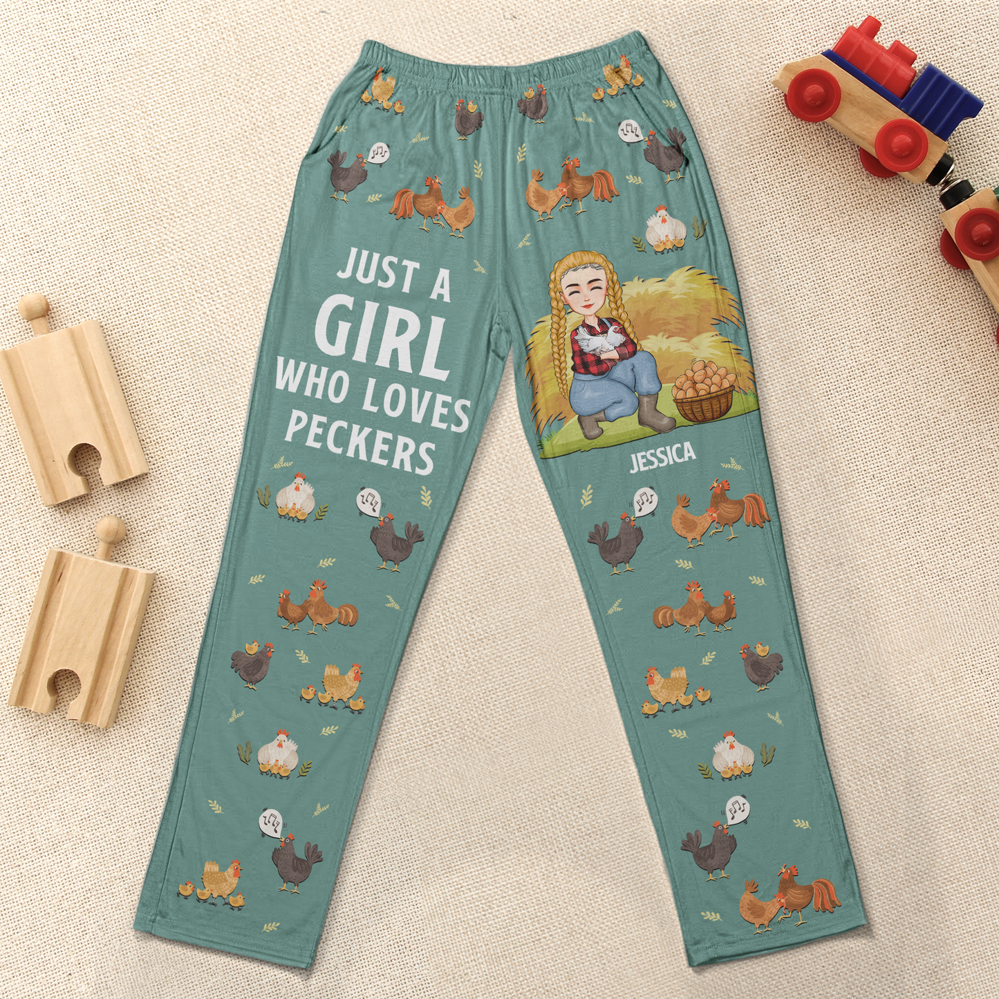 Just A Girl Who Loves Peckers - Personalized Lounge Pants