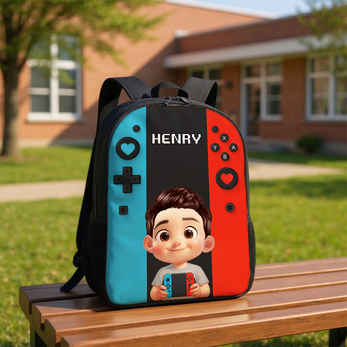 Gamer Design for Boys Girls - Personalized Backpack