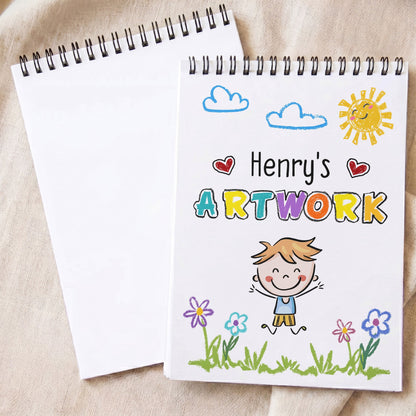 Kid's Artwork - Personalized Sketch Book