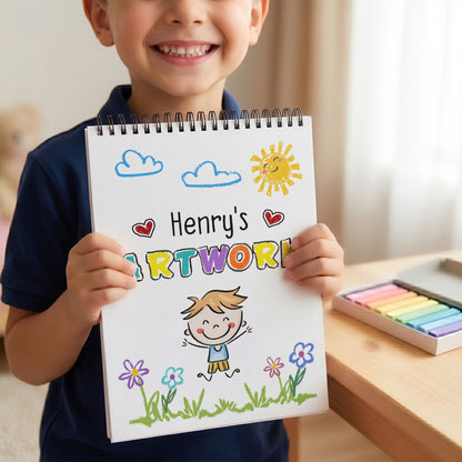 Kid's Artwork - Personalized Sketch Book