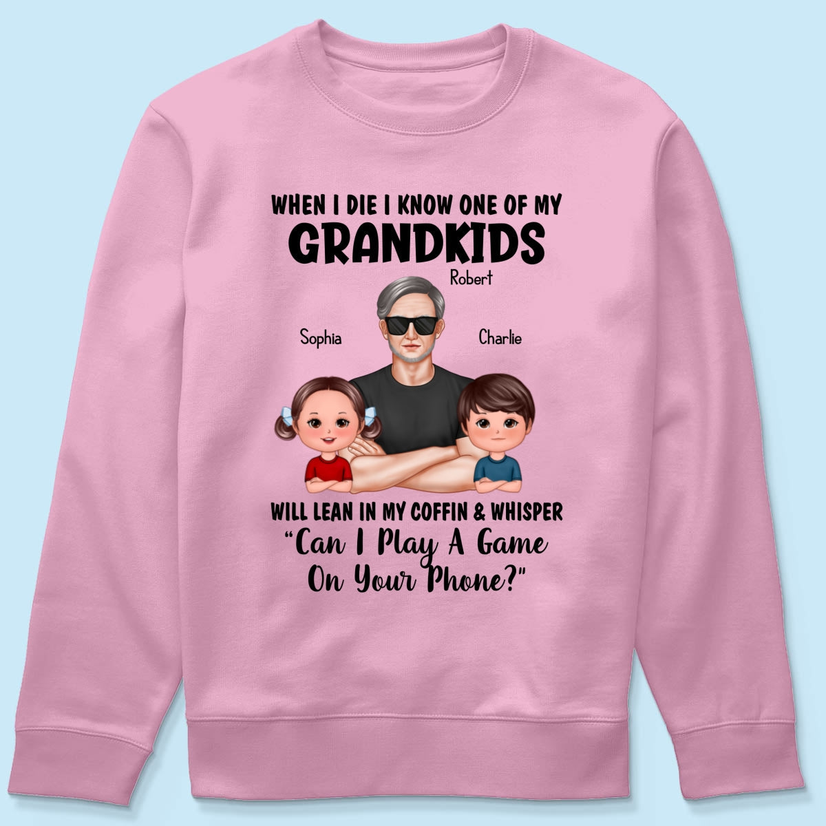 Funny Shirt For Grandpa Man And Kids Personalized Shirt