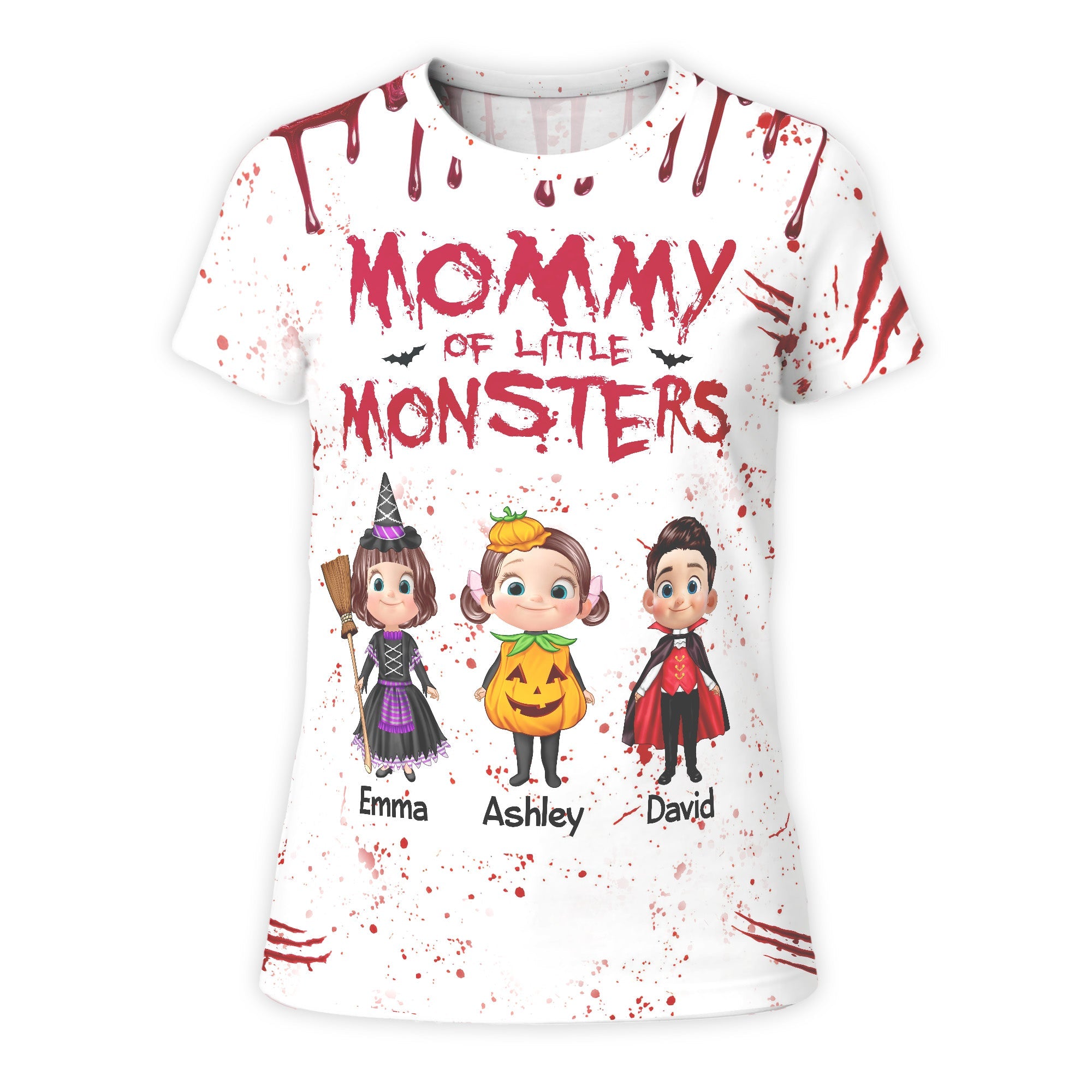 Halloween Grandma Mommy Daddy Grandpa Of The Monsters Cute Kids Personalized Shirt