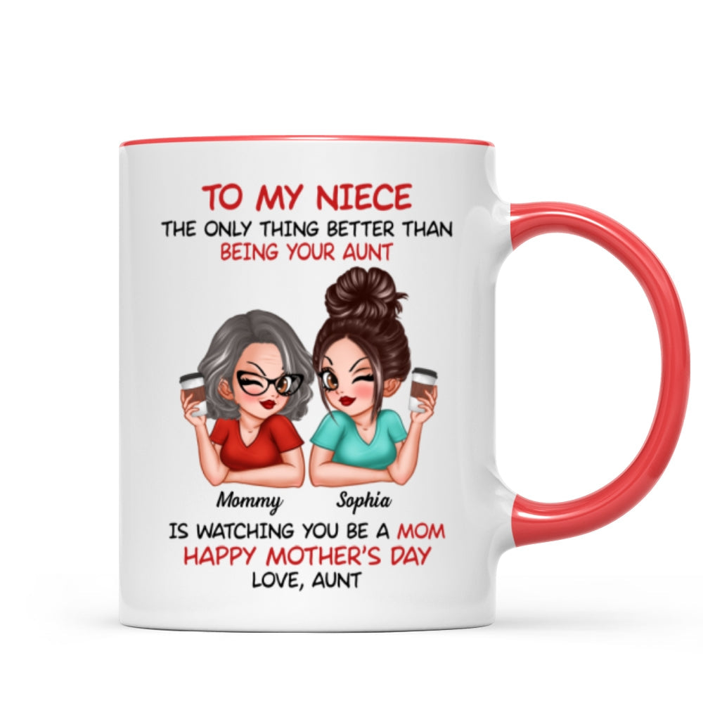 To My Niece From Aunt Happy Mother‘s Day Personalized Mug