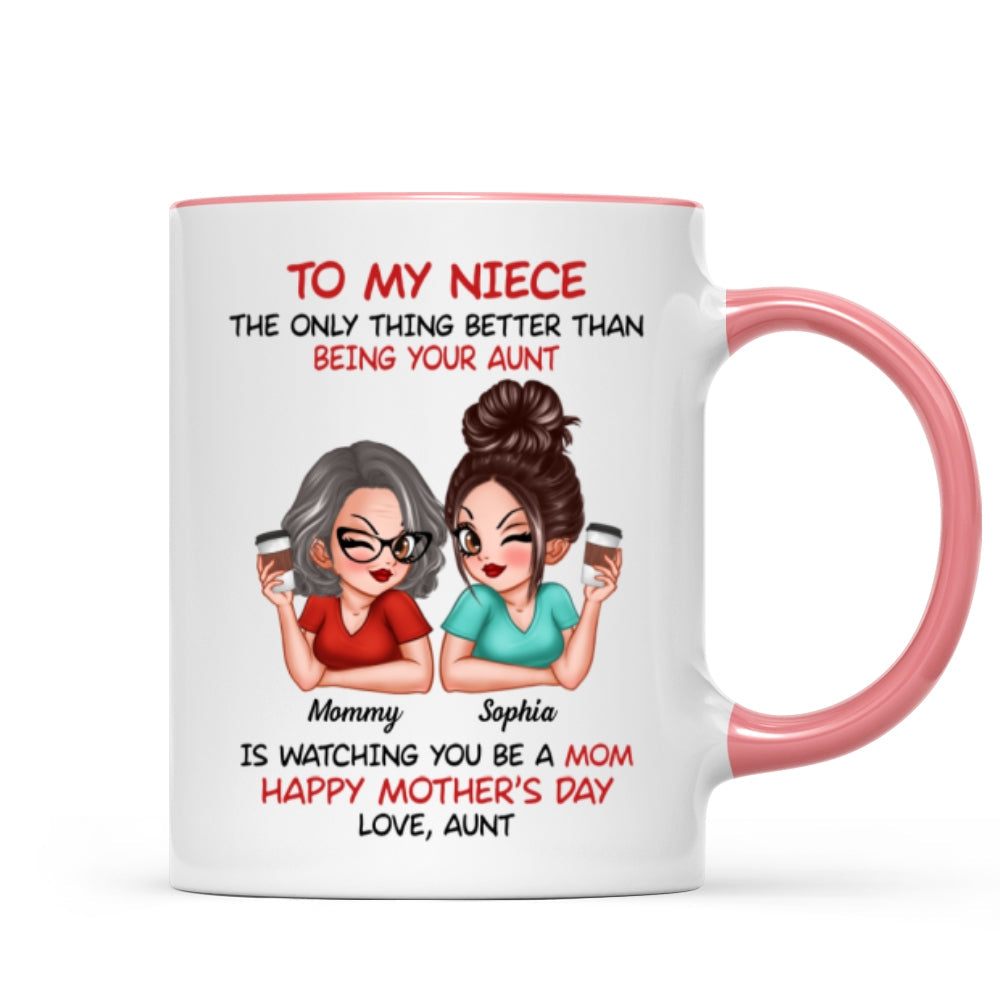 To My Niece From Aunt Happy Mother‘s Day Personalized Mug