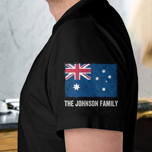 Father's Day Gifts, Legend, Husband, Dad And Grandpa - Australia Flag Version - Personalized Shirt