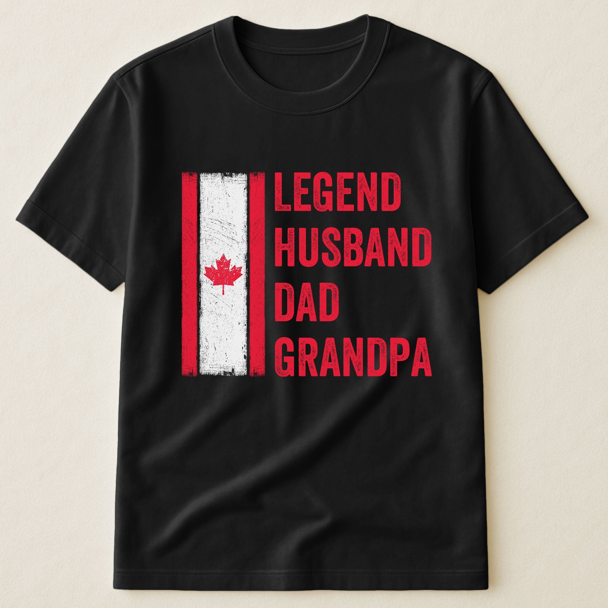 Father's Day Gifts, Legend, Husband, Dad And Grandpa Canada Version - Shirt