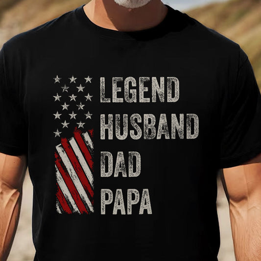 Father's Day Gifts, Legend, Husband, Dad And Papa - Shirt