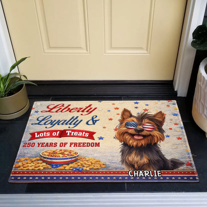 Liberty Loyalty Lot Of Treats - Personalized Doormat