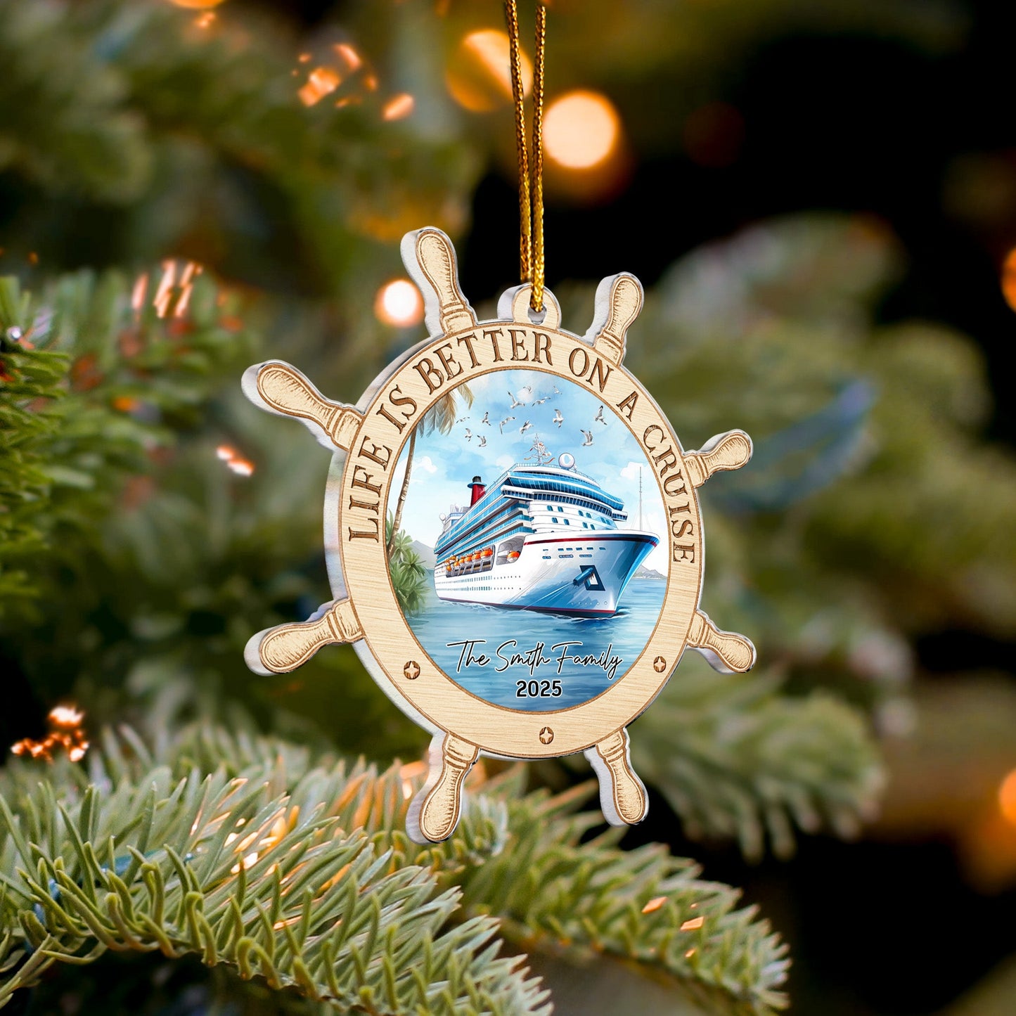 Life Is Better On A Cruise - Personalized Acrylic Ornament