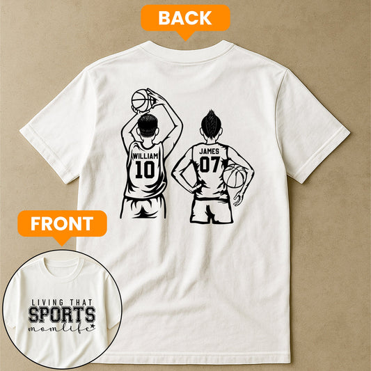 Living That Sports Momlife - Personalized Shirt