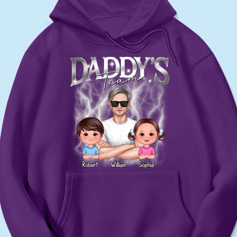 Bootleg Daddy‘s Team Dad & Kids Personalized Shirt