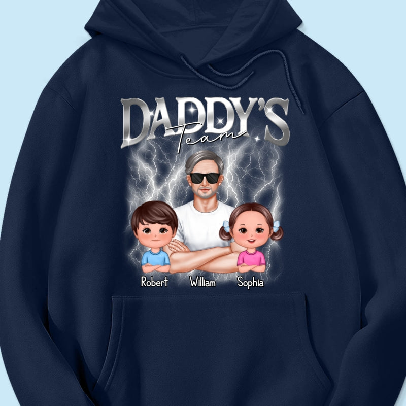 Bootleg Daddy‘s Team Dad & Kids Personalized Shirt
